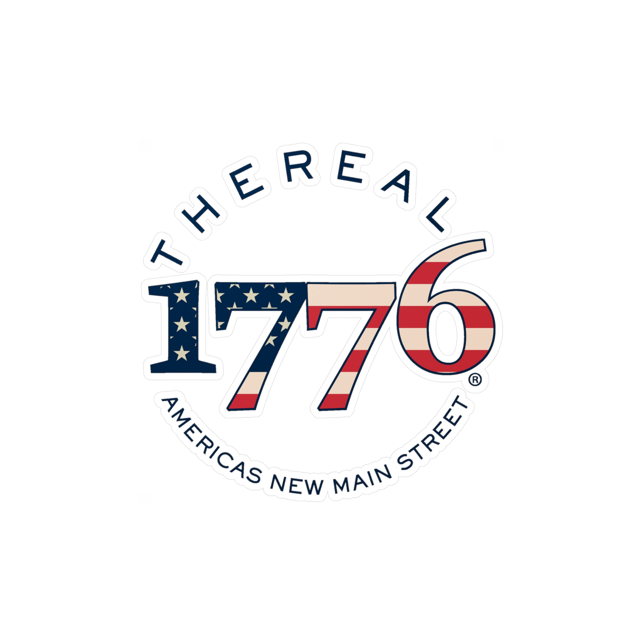 TheReal 1776 American Flag Kiss-Cut Vinyl Sticker — Patriotic Decal for Windows, Laptops & Cars - Image 2