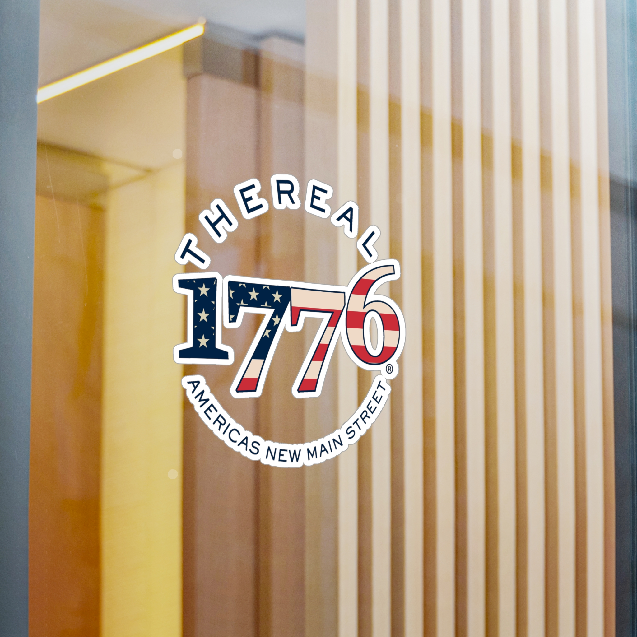 TheReal 1776 American Flag Kiss-Cut Vinyl Sticker — Patriotic Decal for Windows, Laptops & Cars - Image 3